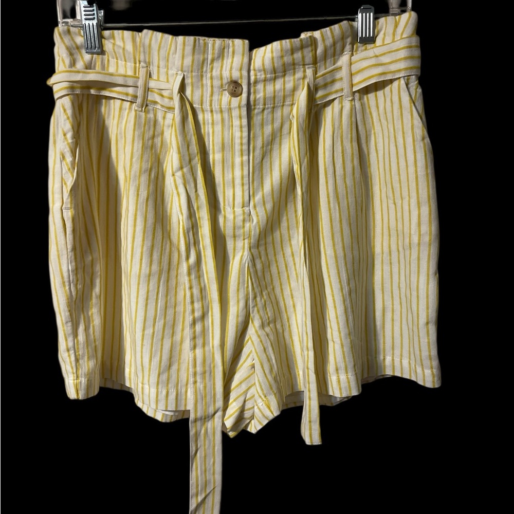 Vero Moda Yellow High Waist Shorts